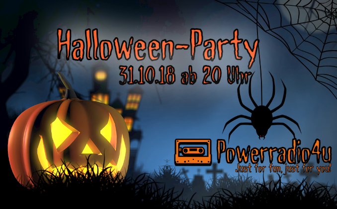 31.10.2018 ab 20:00 Uhr: Die Halloween-Party auf Powerradio4u (Bild Copyright David Heuer / Pixabay)